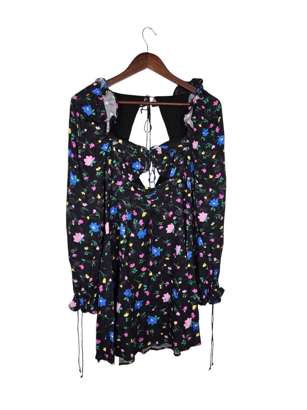 For Love & Lemons Lexy Floral Mini Dress SZ S Romantic Cottagecore - Picture 3 of 8